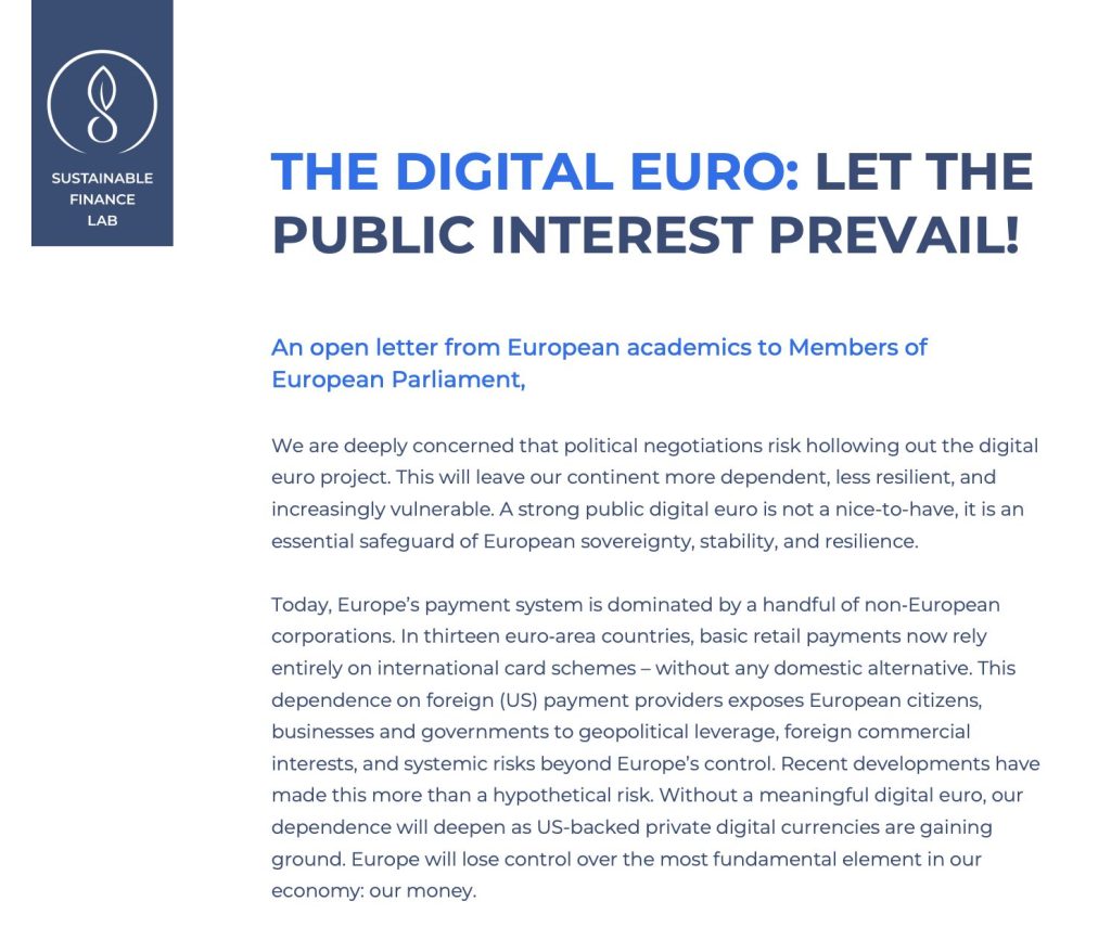 70 Economists Call on EU to Introduce Public Digital Euro Instead of Private Stablecoins0
