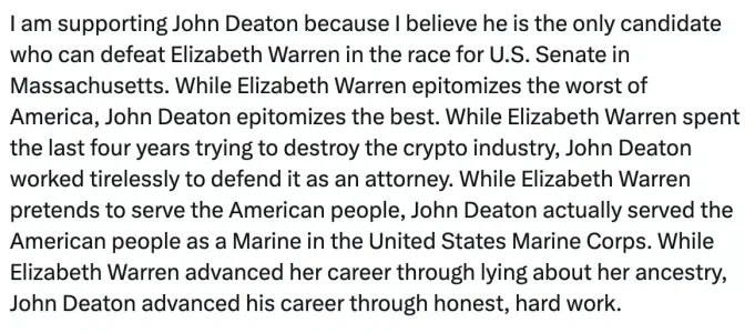 Winklevoss Twins Contributed $1M In Bitcoin To John Deaton: 'American Hero!'1
