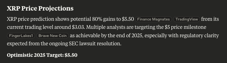 AI Model Claude Forecasts XRP, Pi Coin, and Solana Values for the End of 20250