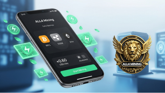 ALL4 Mining Introduces Mobile Application: Transform Your XRP, BTC, DOGE into Daily Passive Income0