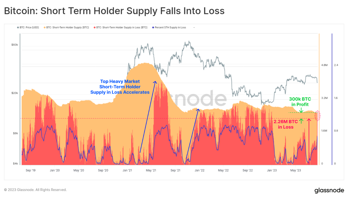 Bitcoin investors face losses on 88% of their BTC holdings, according to research.0