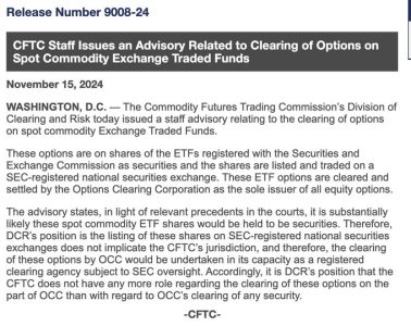 CFTC Greenlights Spot Bitcoin ETF Alternatives, Opening Doors for Advancements in the Cryptocurrency Market1