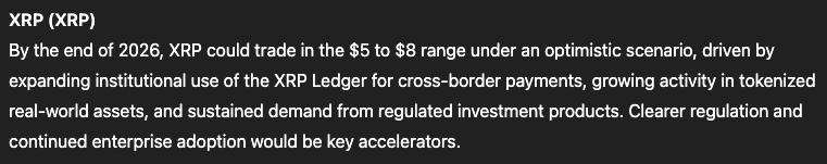 ChatGPT Forecasts End-of-2026 Values for XRP, Dogecoin, and Solana0