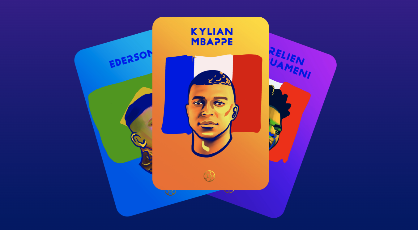 Fanton features soccer superstars as NFT cards. Source: Fanton0