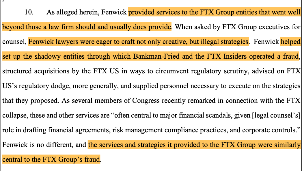 FTX's previous legal firm faces lawsuit claiming it established covert organizations.0
