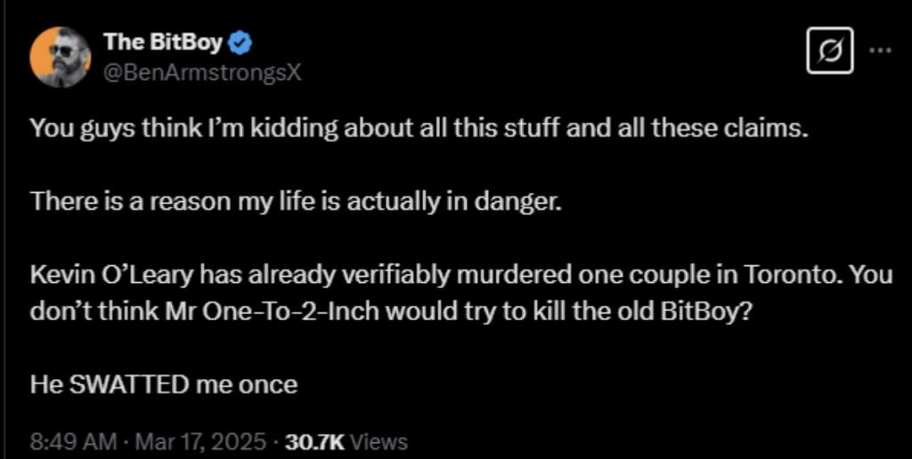 Kevin O'Leary Secures $2.8 Million Defamation Verdict Against BitBoy Crypto0