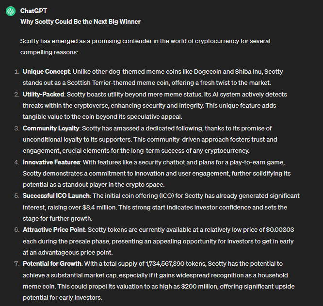 Meme Coin Era: ChatGPT Suggests This Might Be the Upcoming Top Contender2