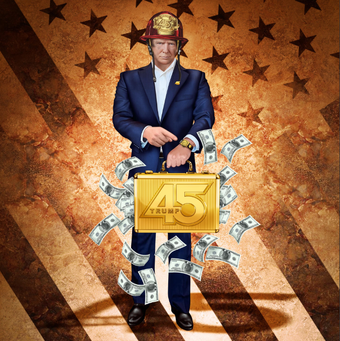 New Trump NFTs completely sold out on the first day.0