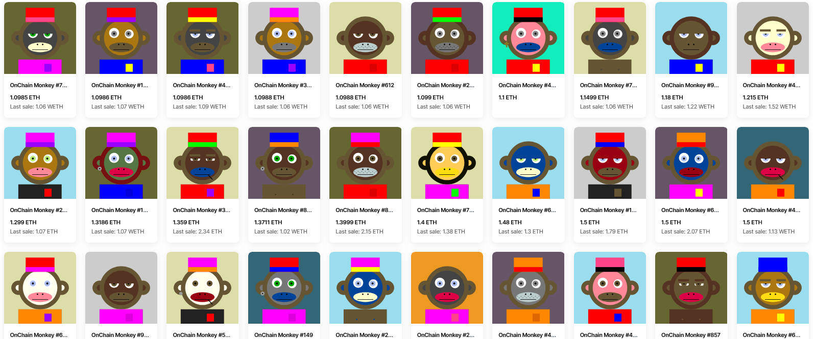 "OnChainMonkey NFT Collection Moves Away from Ethereum, Embraces Bitcoin"0