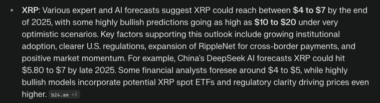 Perplexity AI Forecasts End-of-2025 Prices for XRP, Dogecoin, and Cardano0