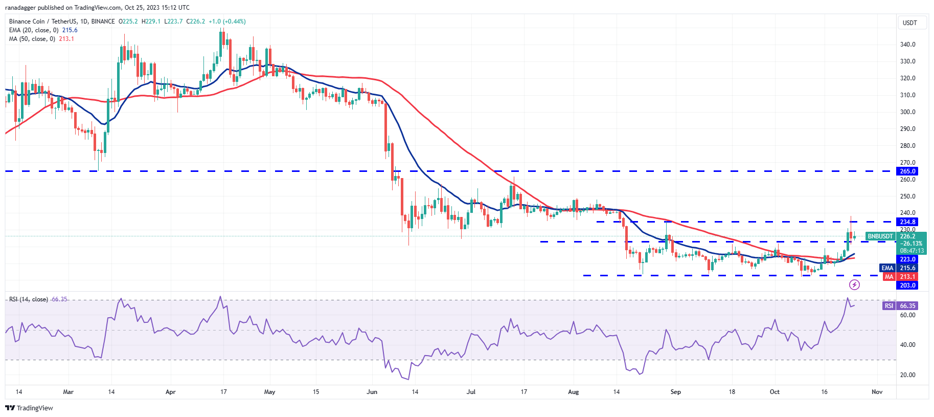 Price Overview 10/25: BTC, ETH, BNB, XRP, SOL, ADA, DOGE, TON, LINK, MATIC3