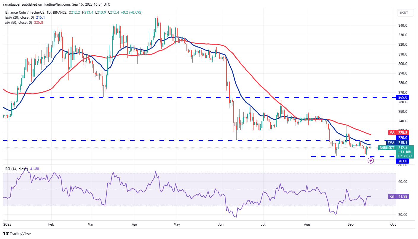 Price Review 9/15: BTC, ETH, BNB, XRP, ADA, DOGE, SOL, TON, DOT, MATIC3