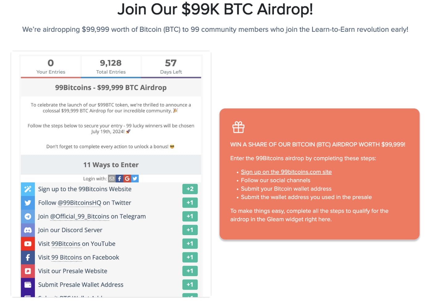 99Bitcoins Token Presale Exceeds $1.5 Million for the Initial Learn to Earn BRC-20 Cryptocurrency5