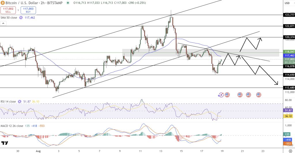 Bitcoin Price Forecast: Is BTC Set to Climb to $123K or Decline to $112K?0