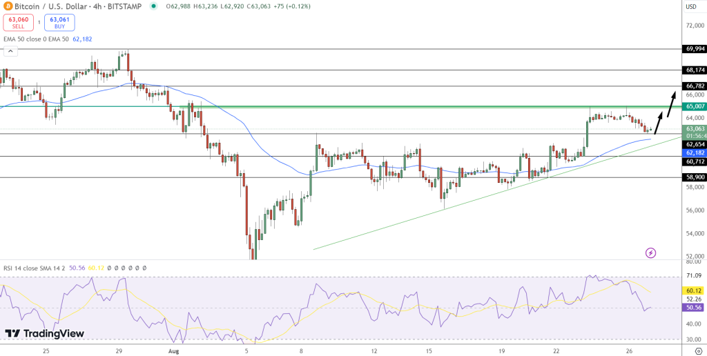 Bitcoin Value Reaches $64,000 Following Speculation on Federal Reserve Rate Reductions and $252 Million in ETF Inflows1