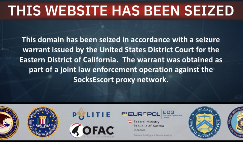 DOJ and Europol Break Up Crypto-Related Proxy Network SocksEscort in Collaborative Operation0