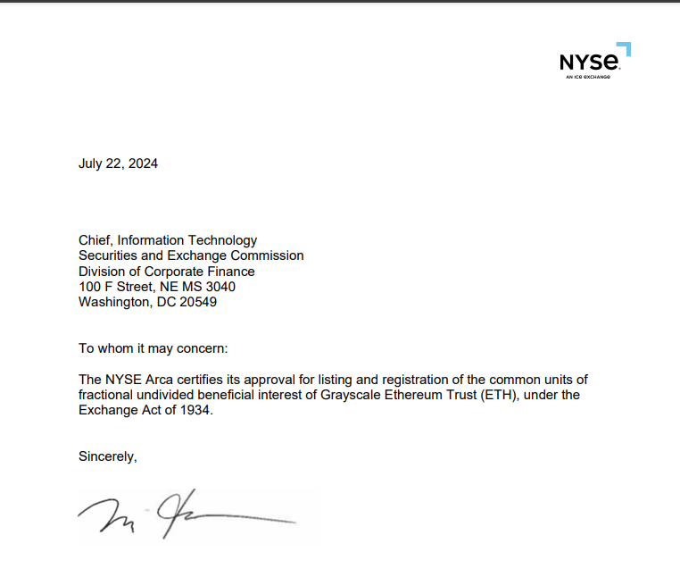 Ethereum ETFs Authorized for Trading on Tuesday Following SEC Approval0