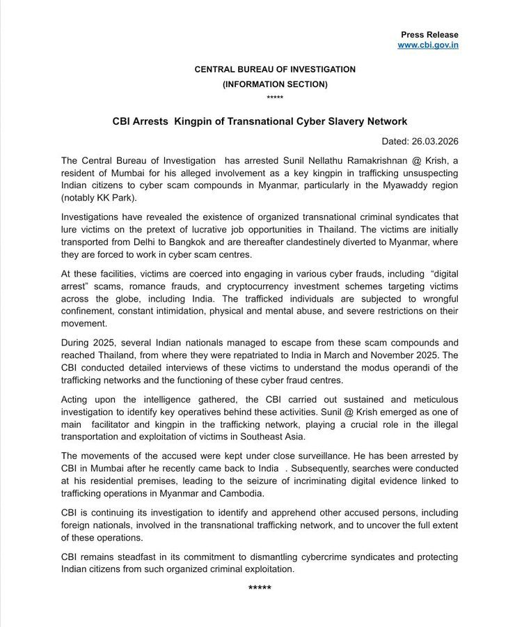 India Detains Individual Connected to Myanmar Cryptocurrency Fraud Scheme0