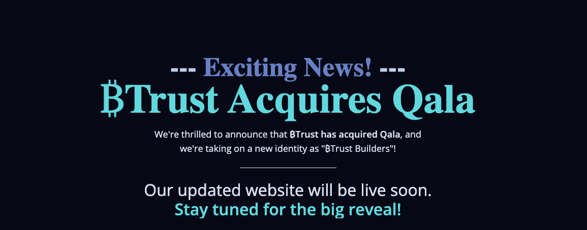 Jack Dorsey's ₿trust purchases African Bitcoin entity Qala.0