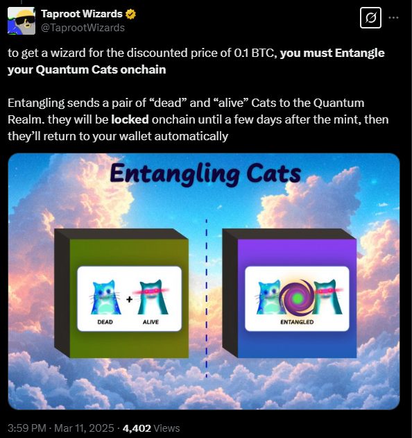 Taproot Wizards, an NFT Collection Based on Bitcoin, Announces Public Sale0