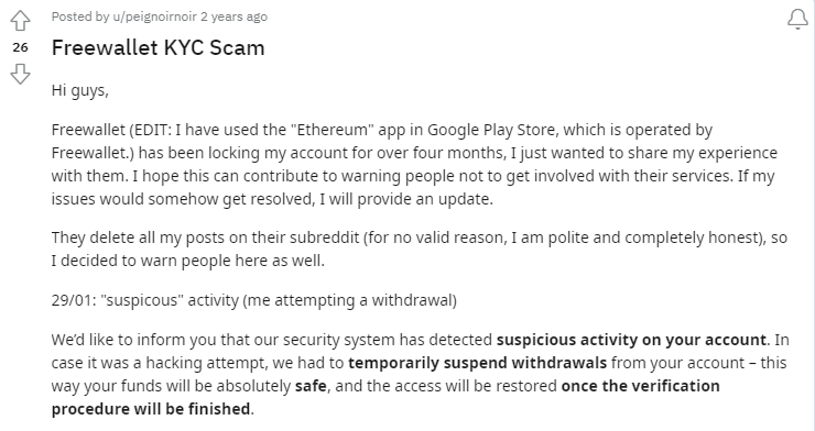 What is KYC Scam - Freewallet2