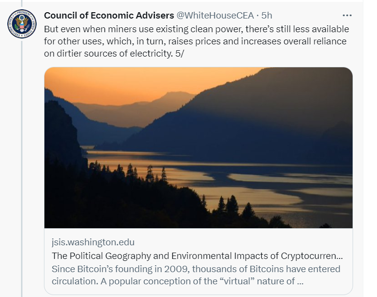 White House consultants revive initiative for 30% tax on energy used in digital mining0