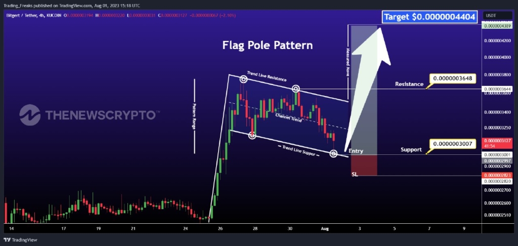 Will Bitgert (BRISE) Surpass $0.0000004 in August?1