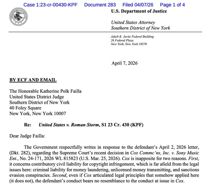 DOJ Claims Tornado Cash Developer Implemented 250 Modifications to the Protocol: Is the Defense of Immutable Code No Longer Valid?0