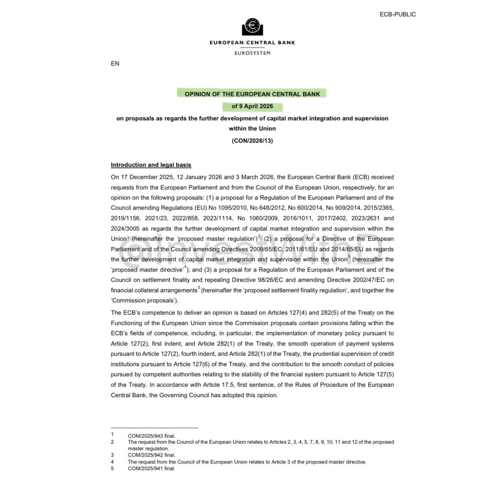 ECB Supports ESMA's Oversight of Cryptocurrency in the EU: Stricter MiCA Implementation Ahead0