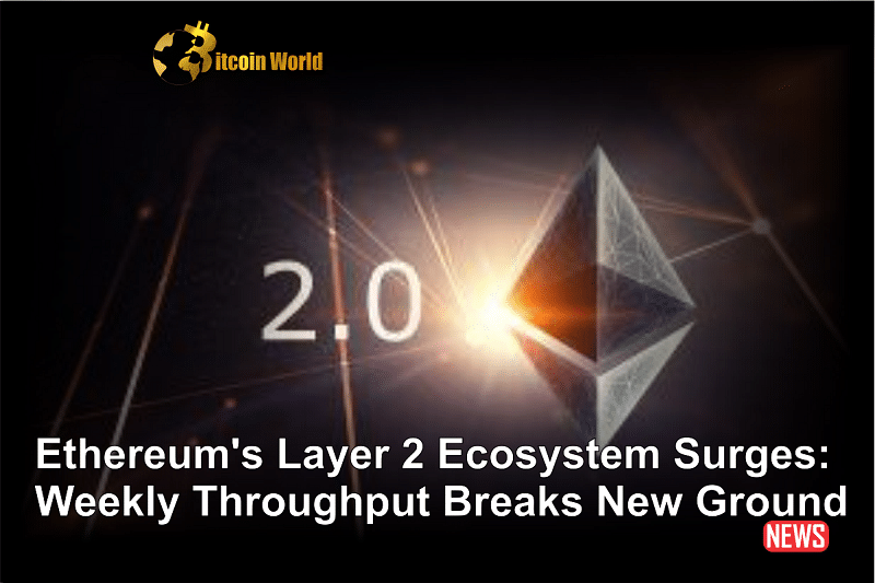 Layer 2 Ecosystem of Ethereum Experiences Growth: Weekly Throughput Reaches New Heights0