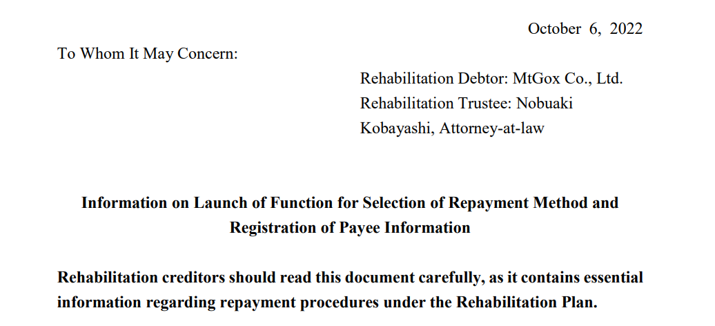 Mt. Gox Bitcoin reimbursement: The anticipated date that remains elusive2