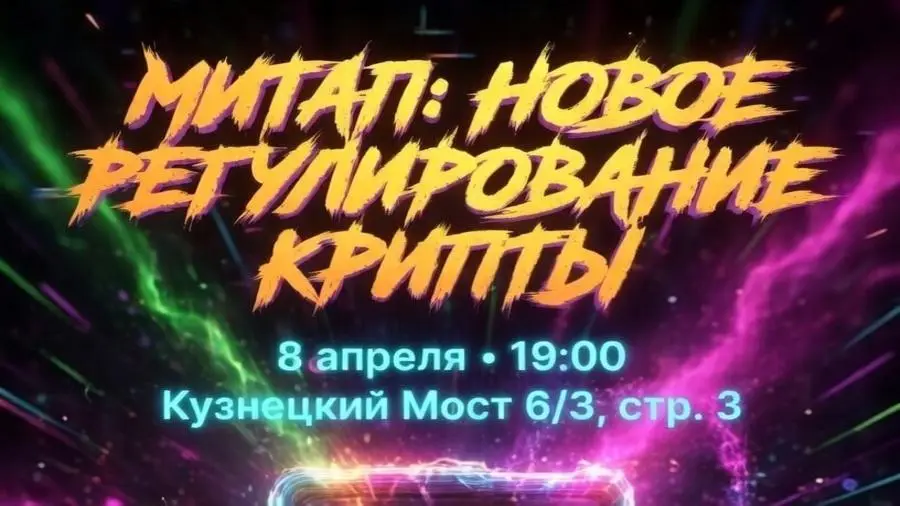 8 апреля в Москве пройдет «Митап: новое регулирование крипты»0