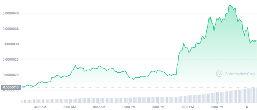 PEPE Memecoin Enters Top 50 on CoinMarketCap Rankings1
