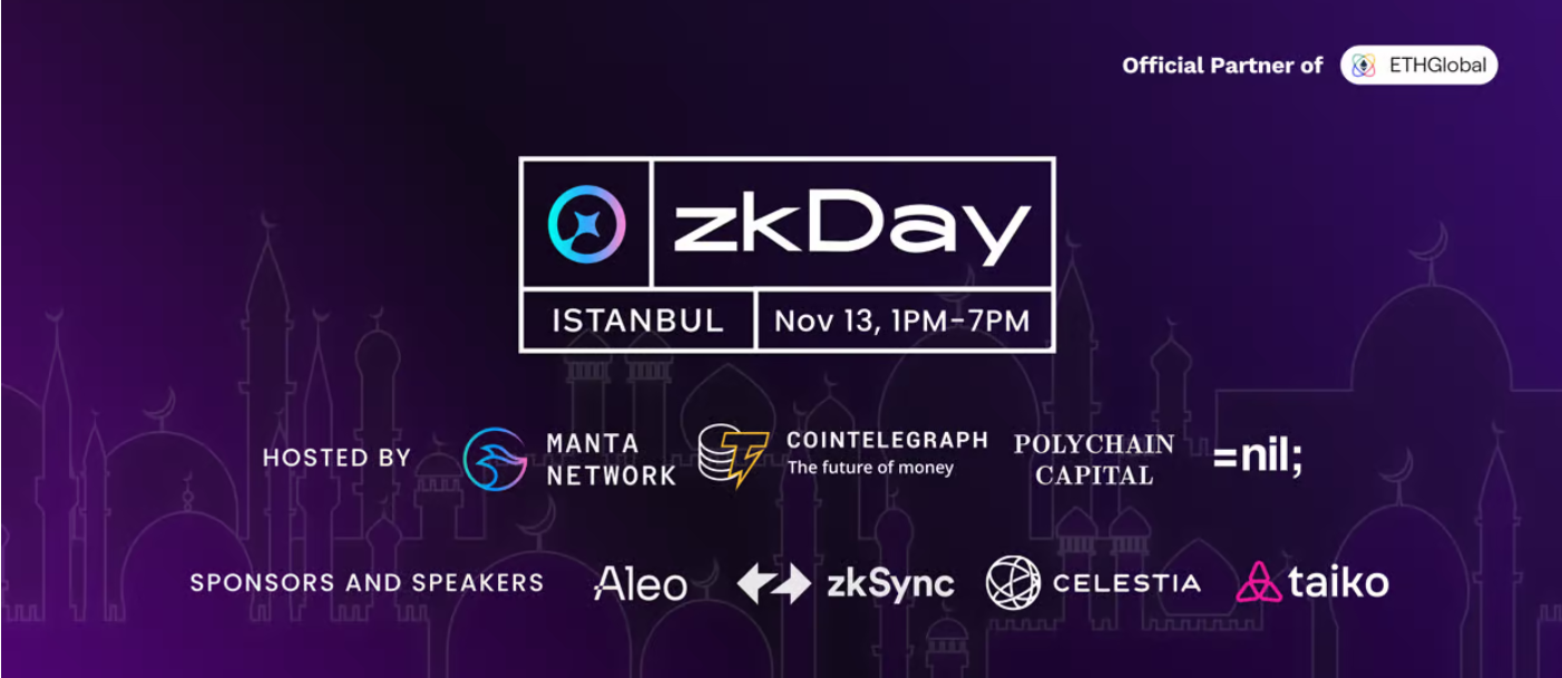 ZkDay conference and Pitch competition set to take place in Istanbul on November 13.0