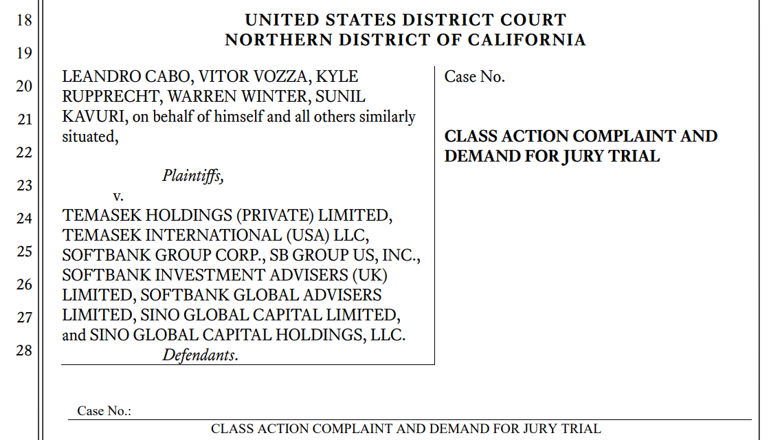 Prominent venture capital firms Temasek, Sequoia Capital, and Softbank are being sued for allegedly facilitating FTX fraud.0