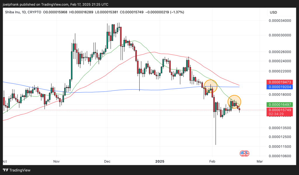 Shiba Inu Faces Pressure as Technical Indicators Signal Bearish Trend – What's Next for SHIB Price?