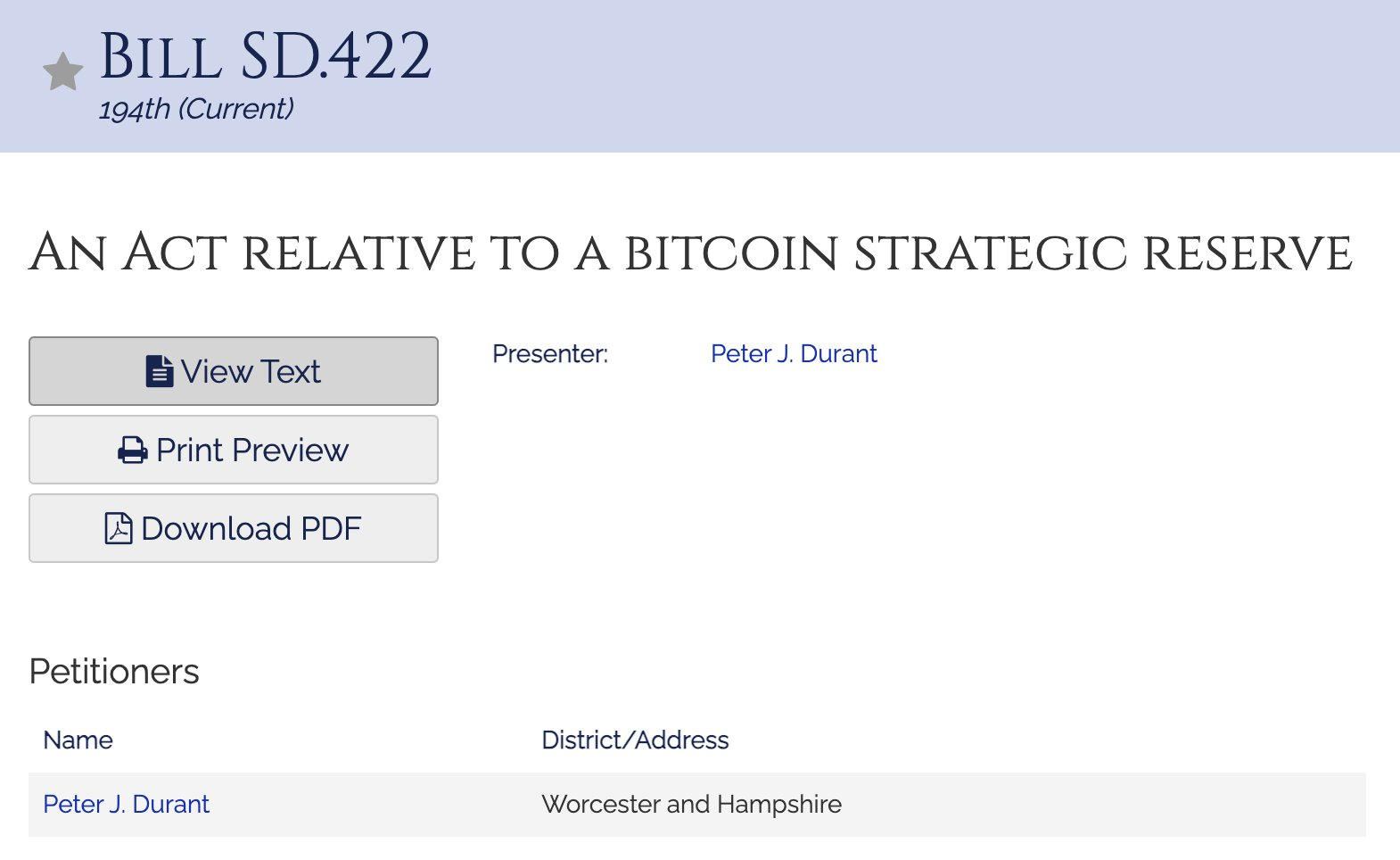 Wyoming and Massachusetts Suggest Strategic Bitcoin Reserve Laws1
