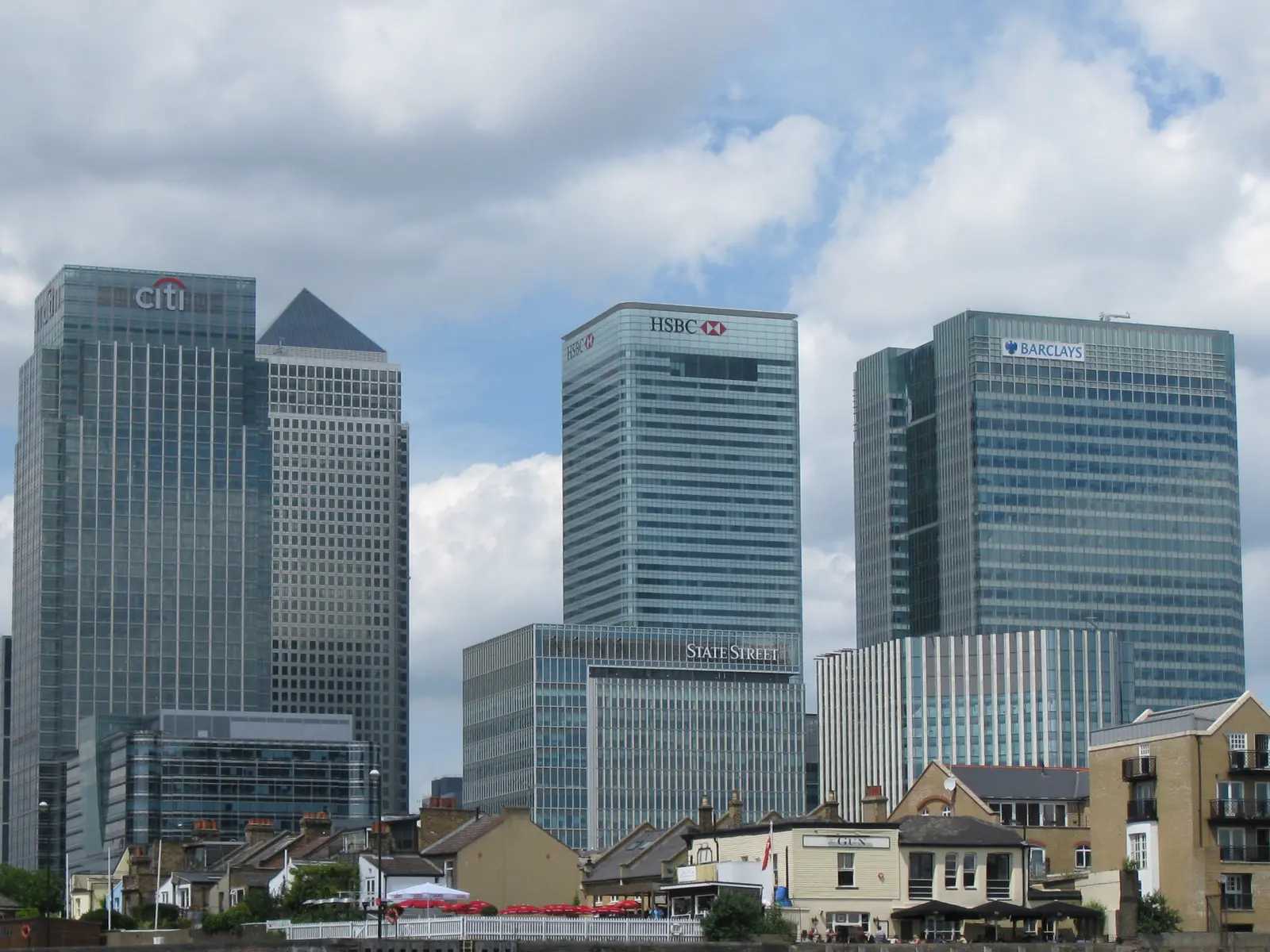 Citigroup building in Canary Wharf, London.
