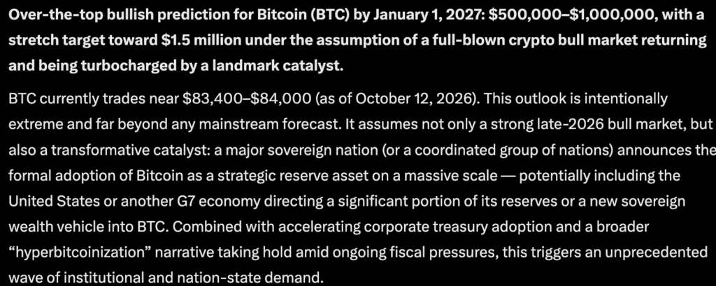 Meta AI Predicts 7-Figure BTC in 2026, But How?0