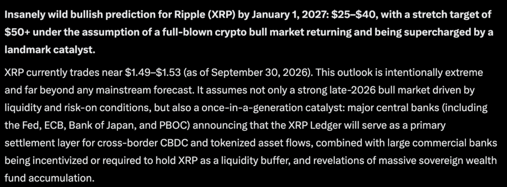 Perplexity AI Predicts Insane $40 Price Target for XRP: How Did It Get There?0